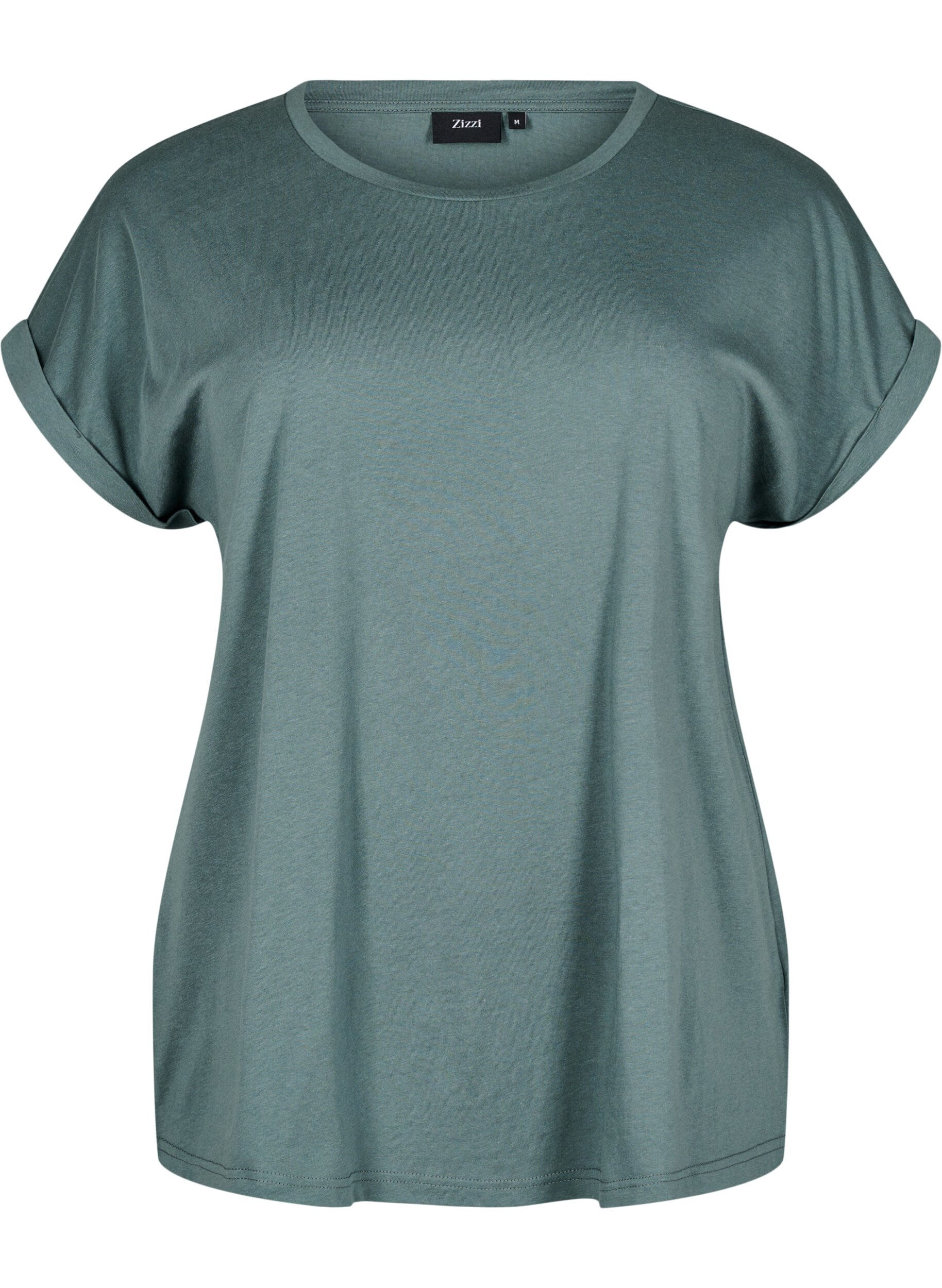 T-shirt z kr&oacute;tkim rekawem z mieszanki bawelny