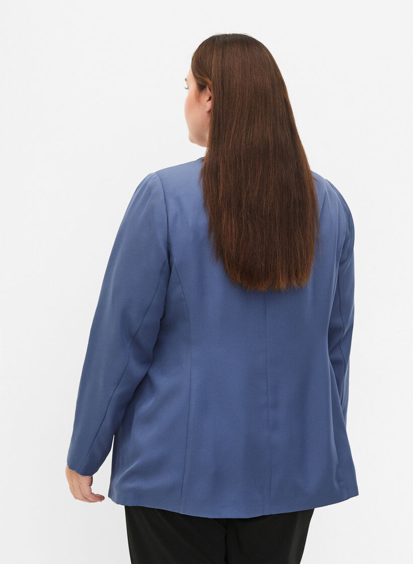 FLASH – klasyczna marynarka na guzik, Niebieskie, Model image number 2