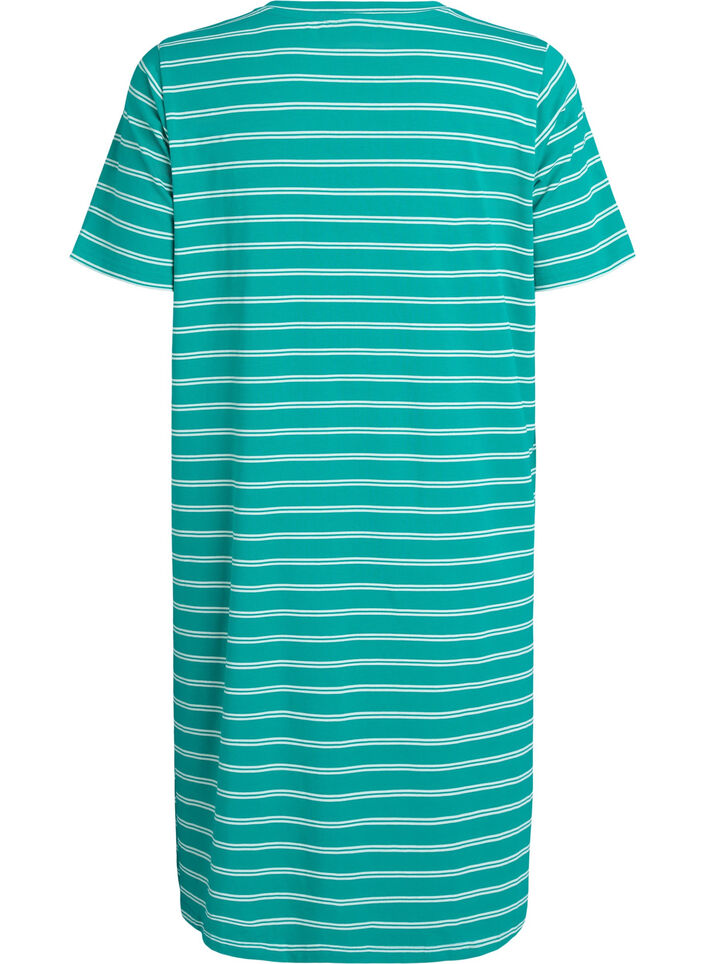 Sukienka bawelniana z efektem skretu, Zielony, Packshot image number 1