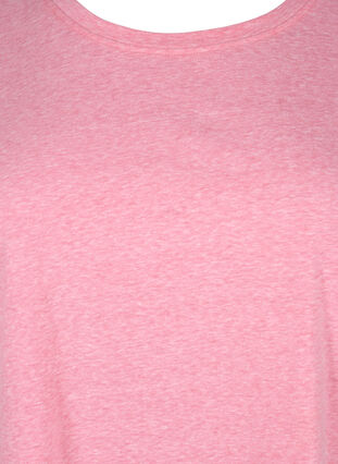 Melanzowa koszulka z krótkim rekawem, Strawberry Pink Mel., Packshot image number 2