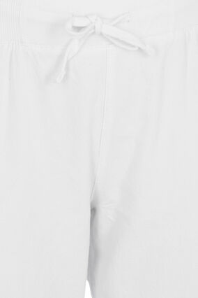 Bawelniane spodnie capri, Bright White, Packshot image number 2