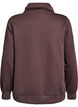 Bluza z wysokim kolnierzem i kieszeniami, Brązowy, Packshot image number 1