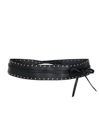 Studded faux-leather belt