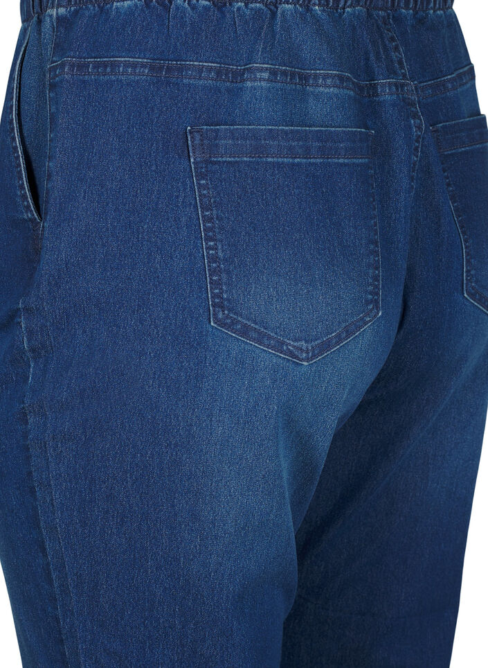 Jeansowe joggery z kieszeniami, Niebieskie, Packshot image number 3