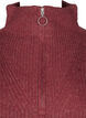 Dzianinowy golf z&nbsp;zamkiem, Czerwony, Packshot image number 2