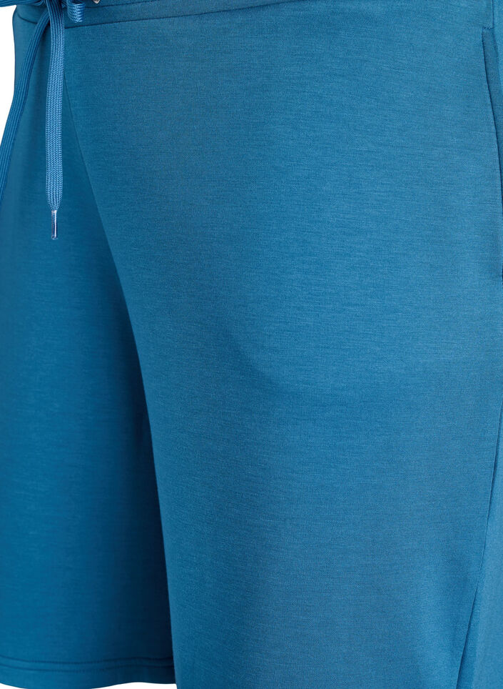 Szorty wykonane z mieszanki modalowej z kieszeniami, Niebieskie, Packshot image number 2