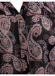 Koszula z dekoltem w szpic i tureckim wzorem, Black/Beige Paisley, Packshot image number 2