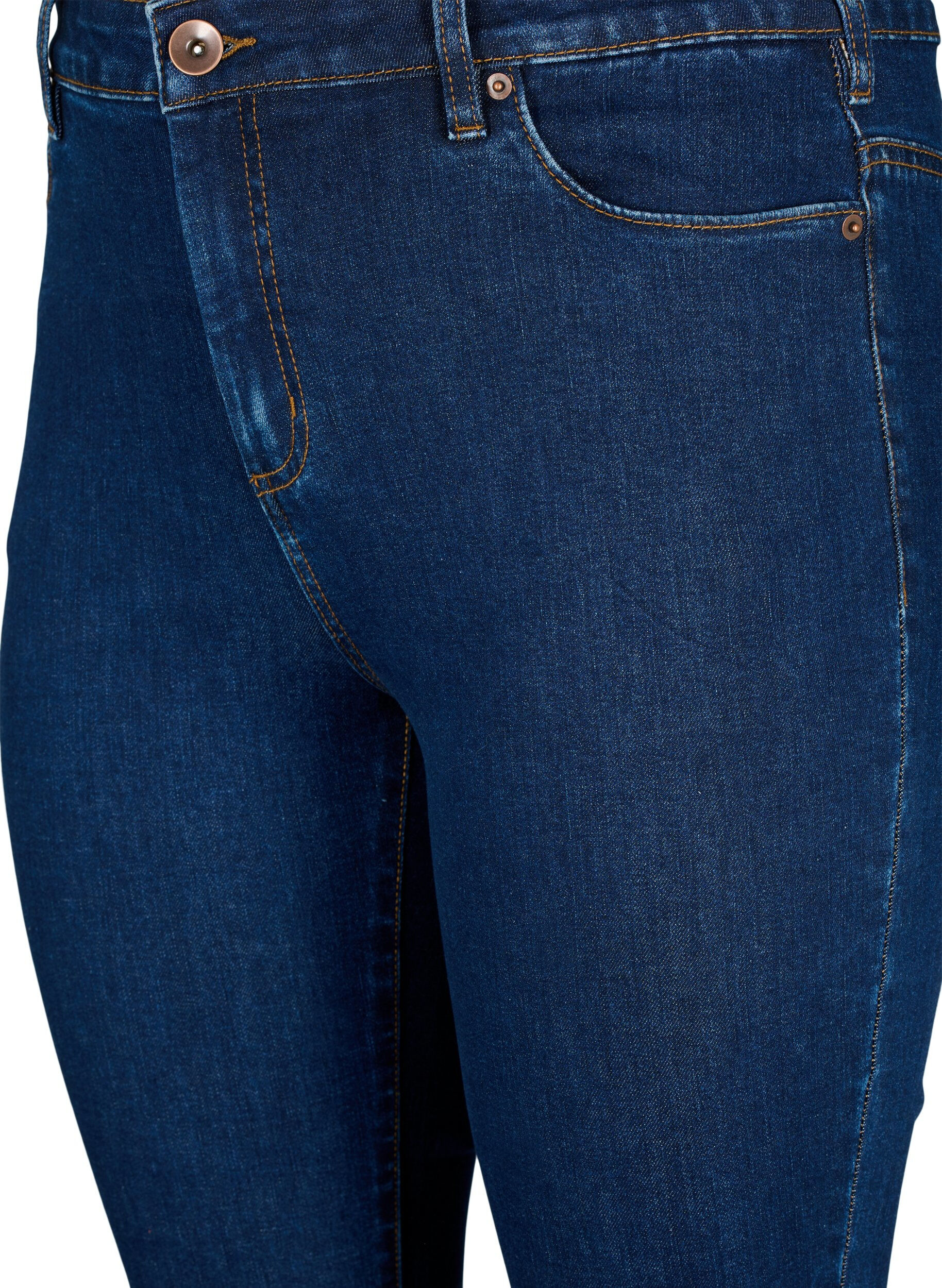 ZizziJeansy Amy o bardzo obcislym kroju z wysokim stanem, Niebieskie, Packshot image number 2