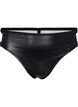 Coated thong with string, Black, Packshot image number 0