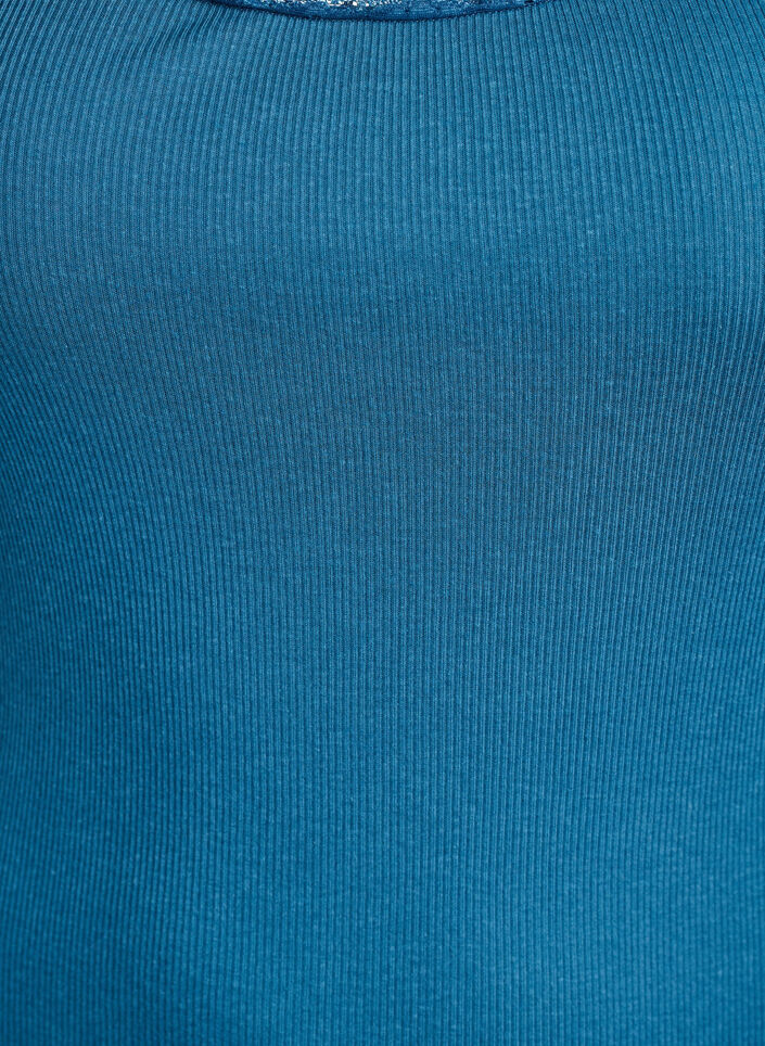 Top z koronkowym wykonczeniem, Niebieskie, Packshot image number 2