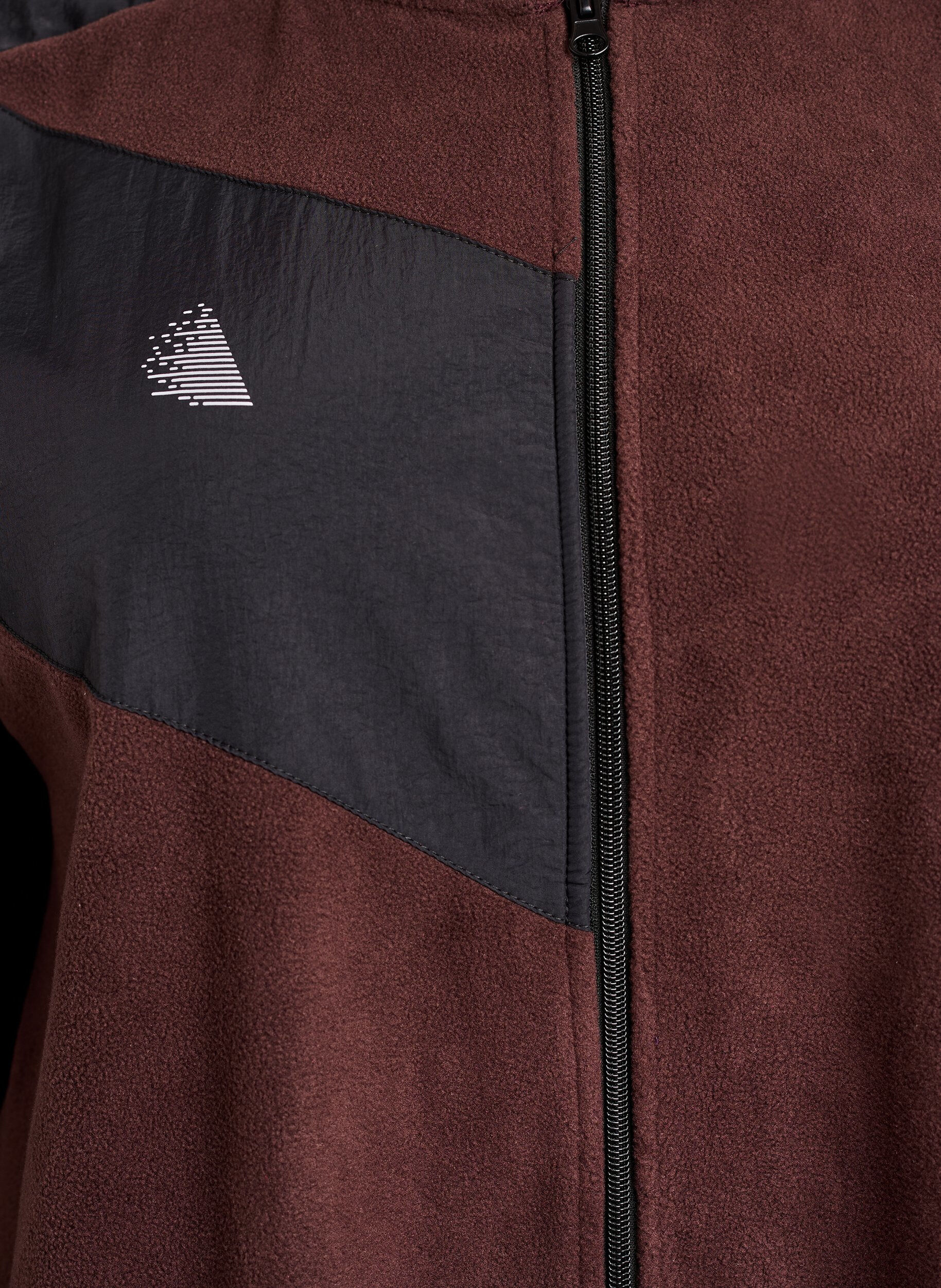 Zizzi Kurtka polarowa z kapturem i kieszeniami, Brązowy, Packshot image number 2