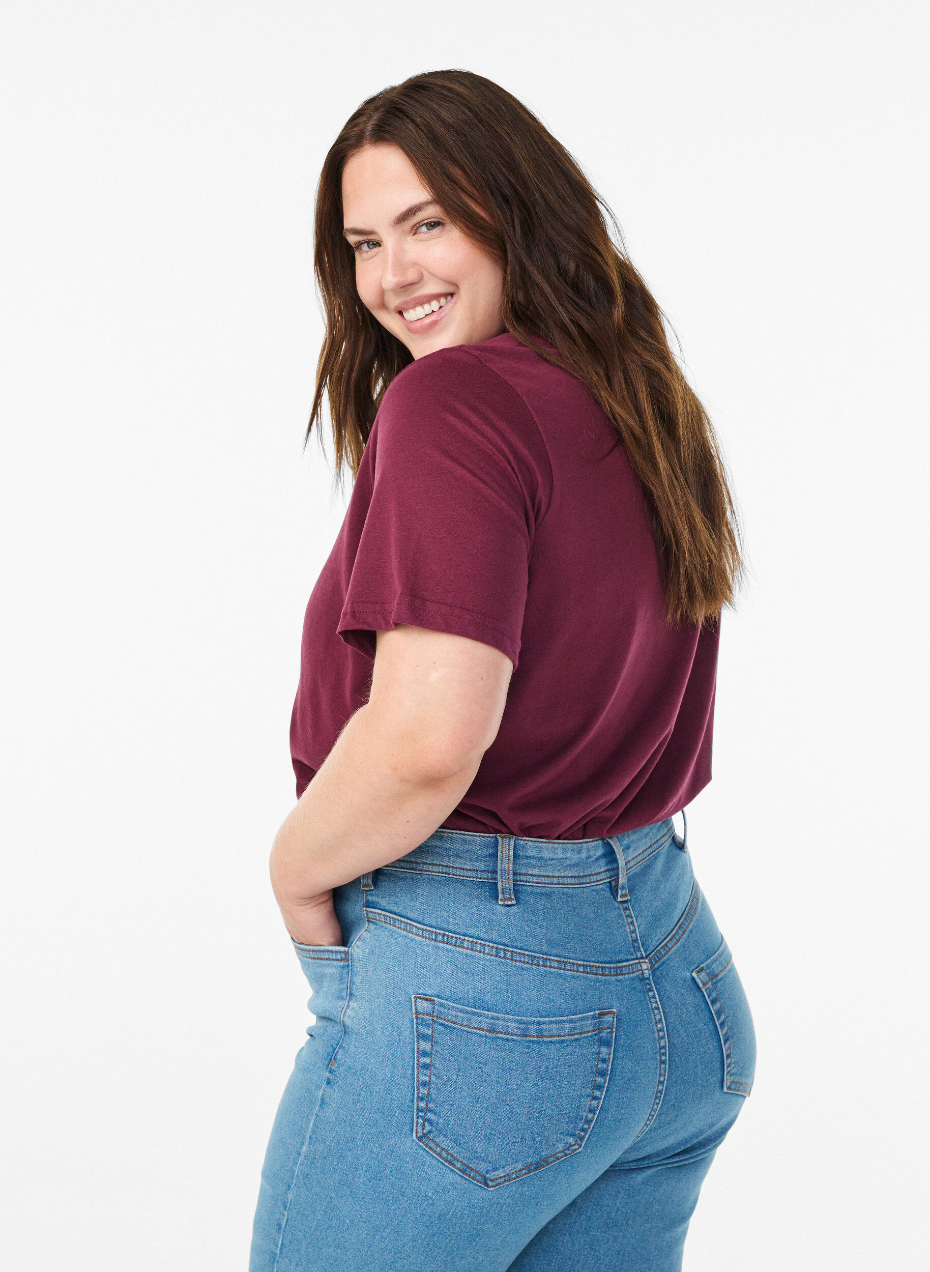 Zizzi FLASH - Koszulka z nadrukiem, Czerwony, Model image number 2