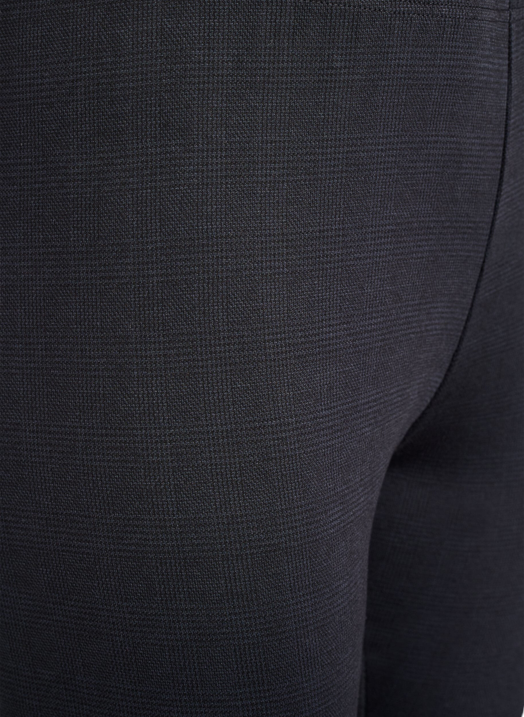 Zizzi Legginsy z regularnym stanem i wzorem, Czarne, Packshot image number 2