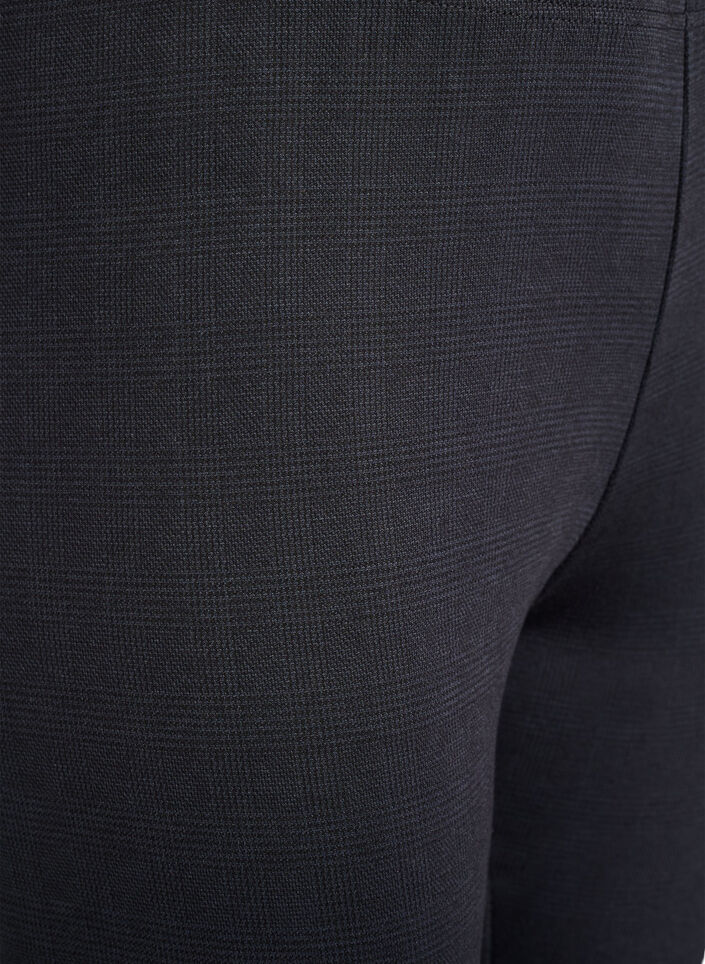 Legginsy z regularnym stanem i wzorem, Czarne, Packshot image number 2