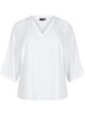 Bluzka z rekawem 3/4, Biały, Packshot image number 0