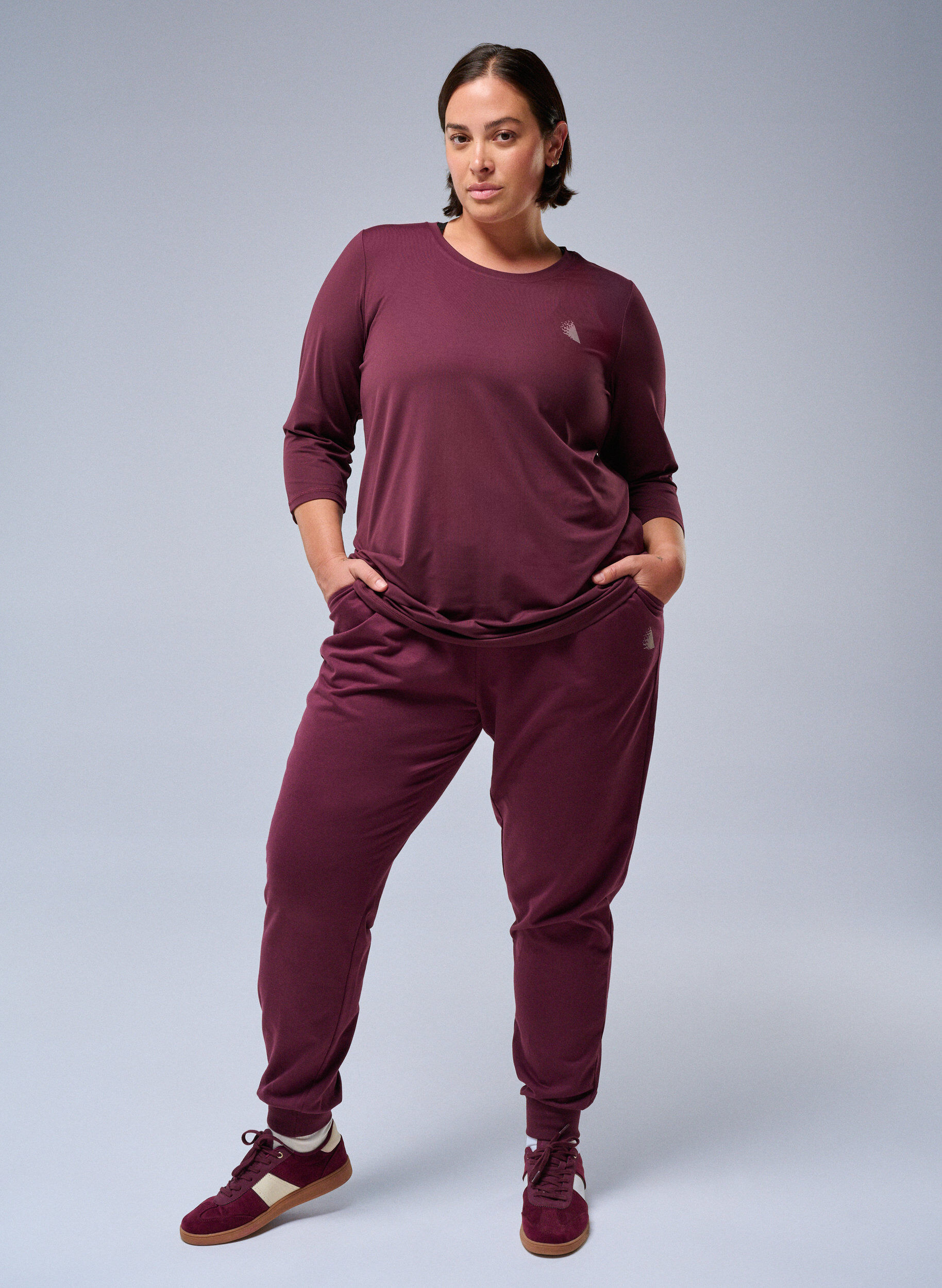 ZizziLuzne spodnie dresowe z kieszeniami, Zielony, Image image number 0