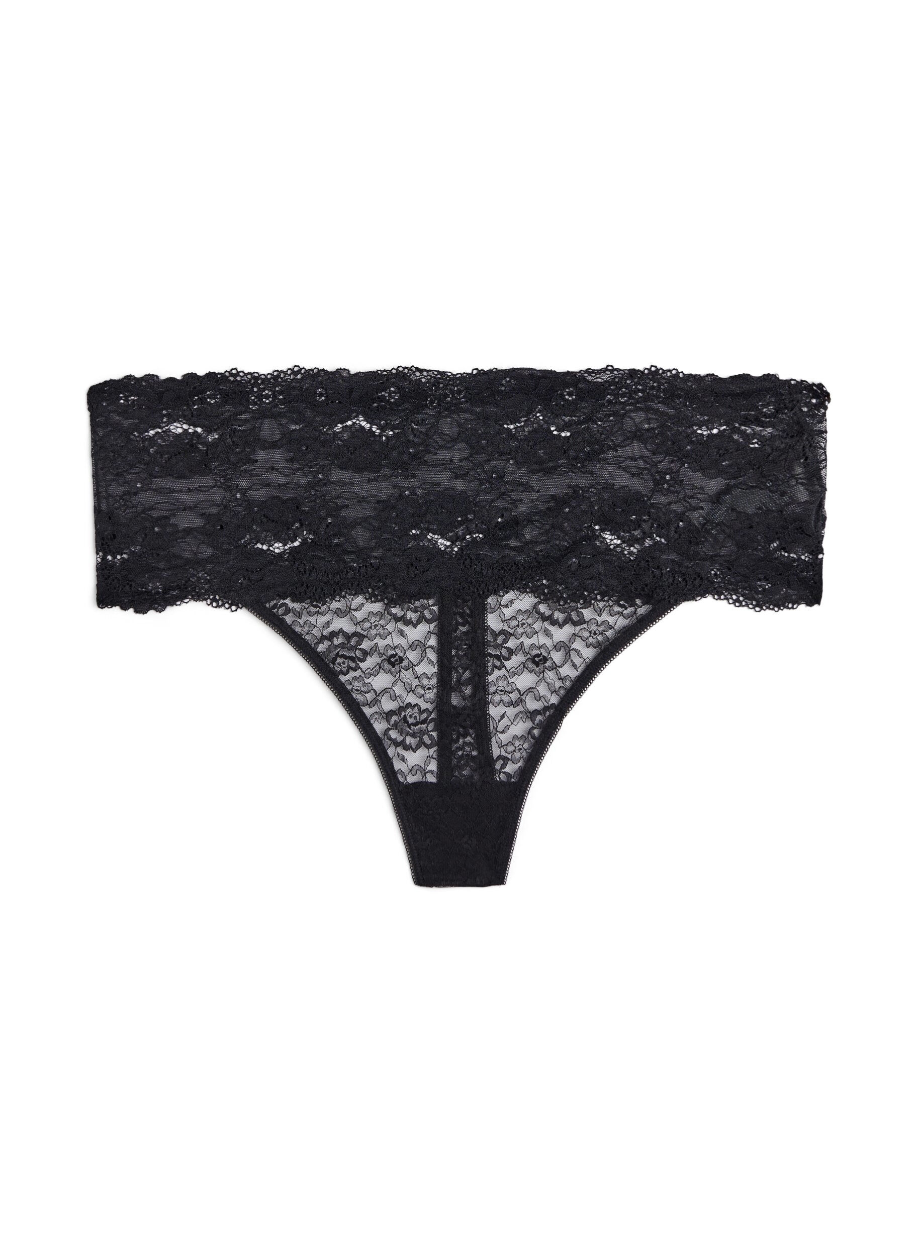 Zizzi	 2-pack stringi, Czarne, Packshot image number 2