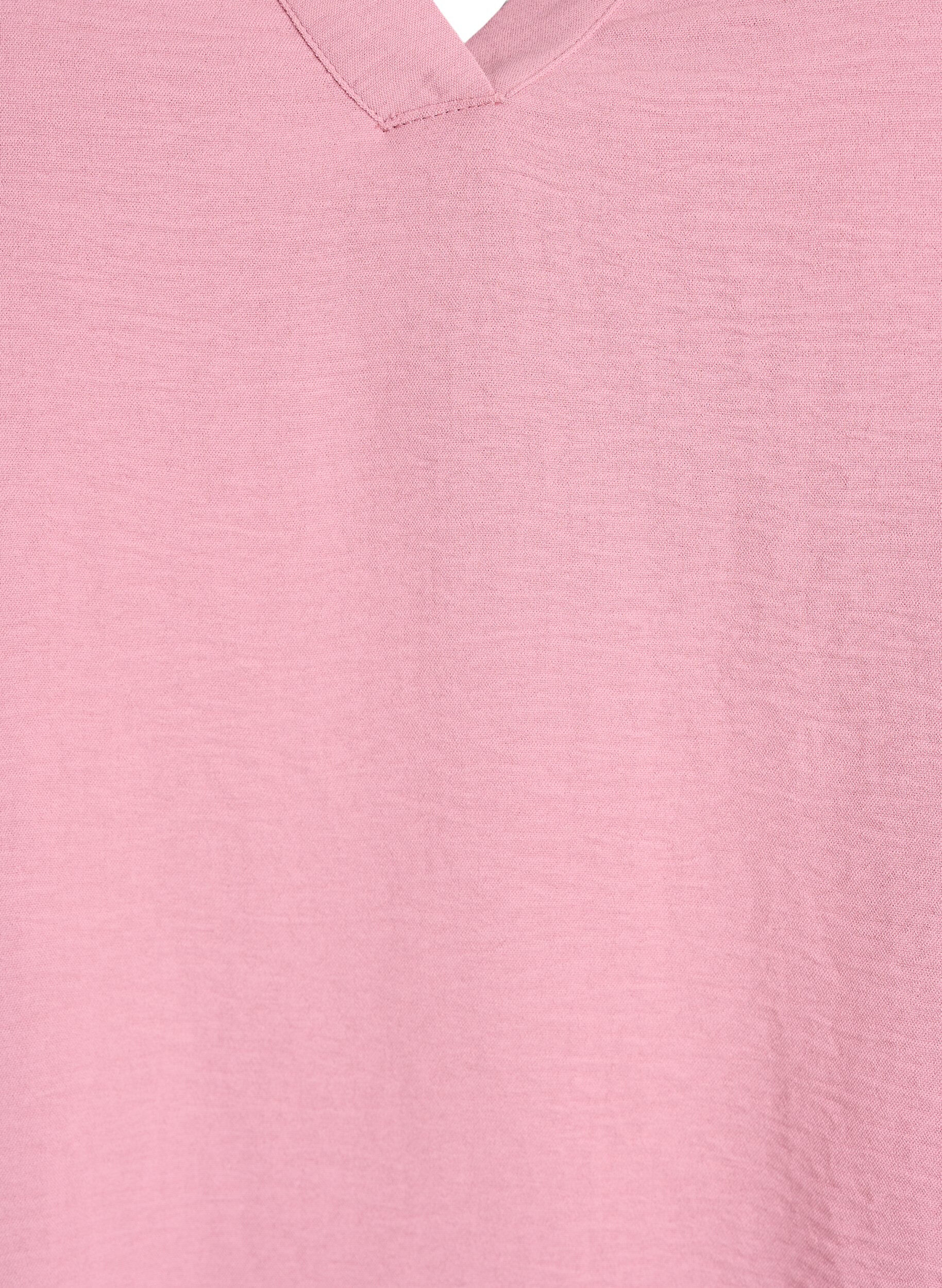 Zizzi Bluzka z rekawami 3/4, R&oacute;żowy, Packshot image number 2