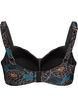 Bikinikowy top z wysci&oacute;lka i nadrukiem, Niebieskie, Packshot image number 1