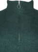 Dzianinowy golf z&nbsp;zamkiem, Zielony, Packshot image number 2