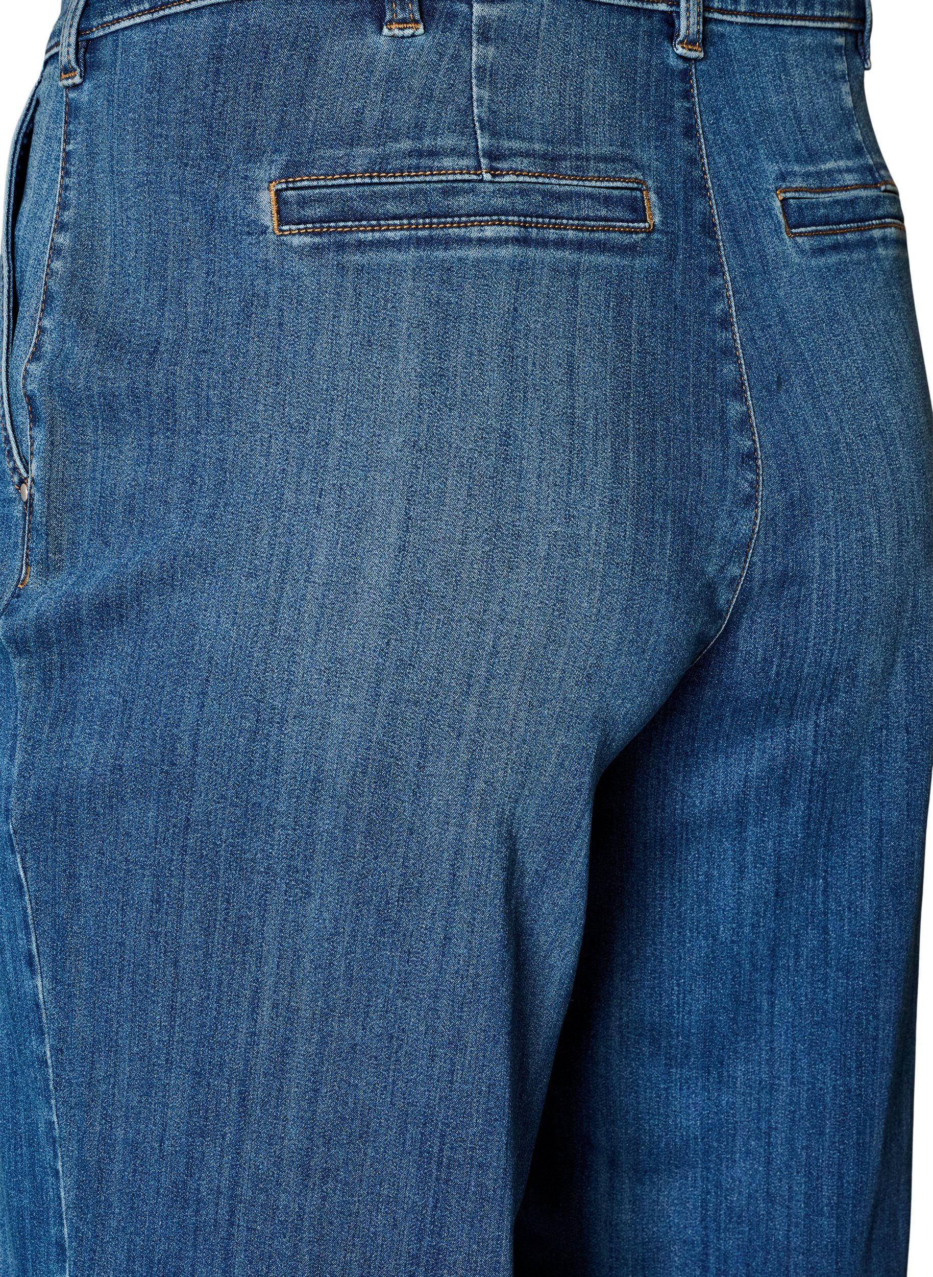ZizziJeansy Myra o szerokim kroju i wysokim stanie talii, Niebieskie, Packshot image number 3