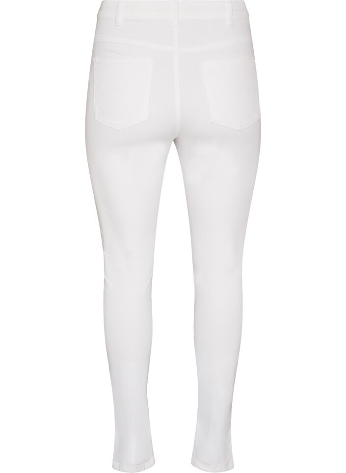 Jeansy super slim z wysokim stanem Amy, Biały, Packshot image number 1