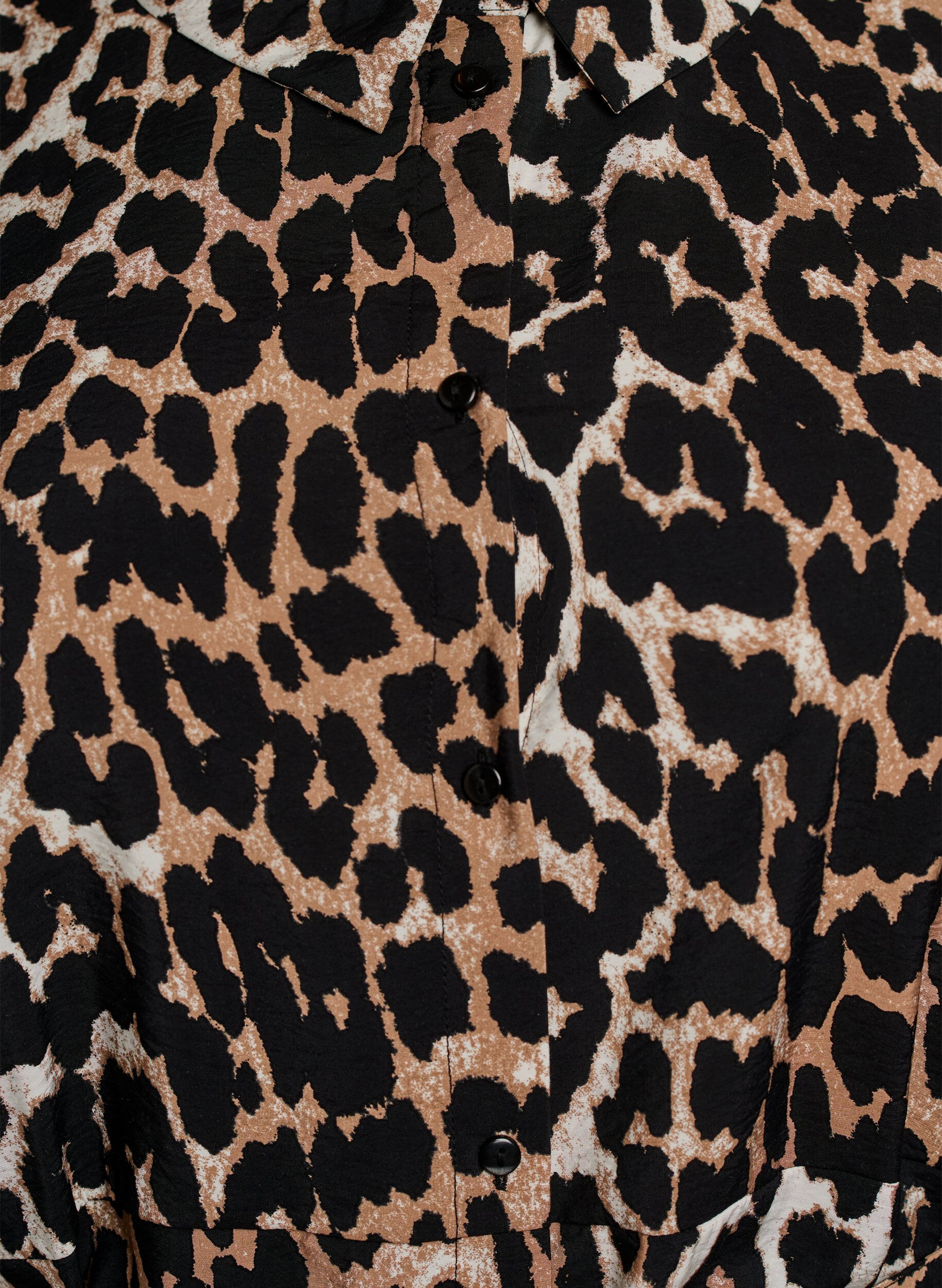 Zizzi Tunika w krate z pasem do wiazania i rekawami 3/4, Brązowy, Packshot image number 2