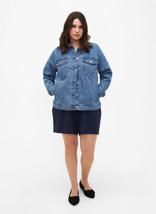 FLASH – kurtka jeansowa z elastycznej mieszanki bawelnianej, Blue Denim, Model image number 2