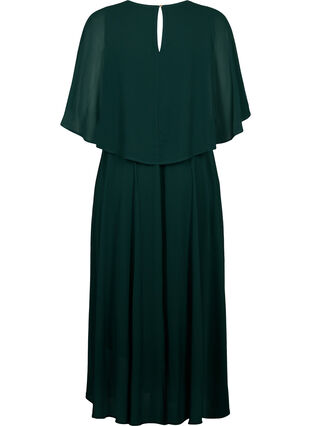 Dluga sukienka o linii trapezu z krótkimi rekawkami, Scarab, Packshot image number 1