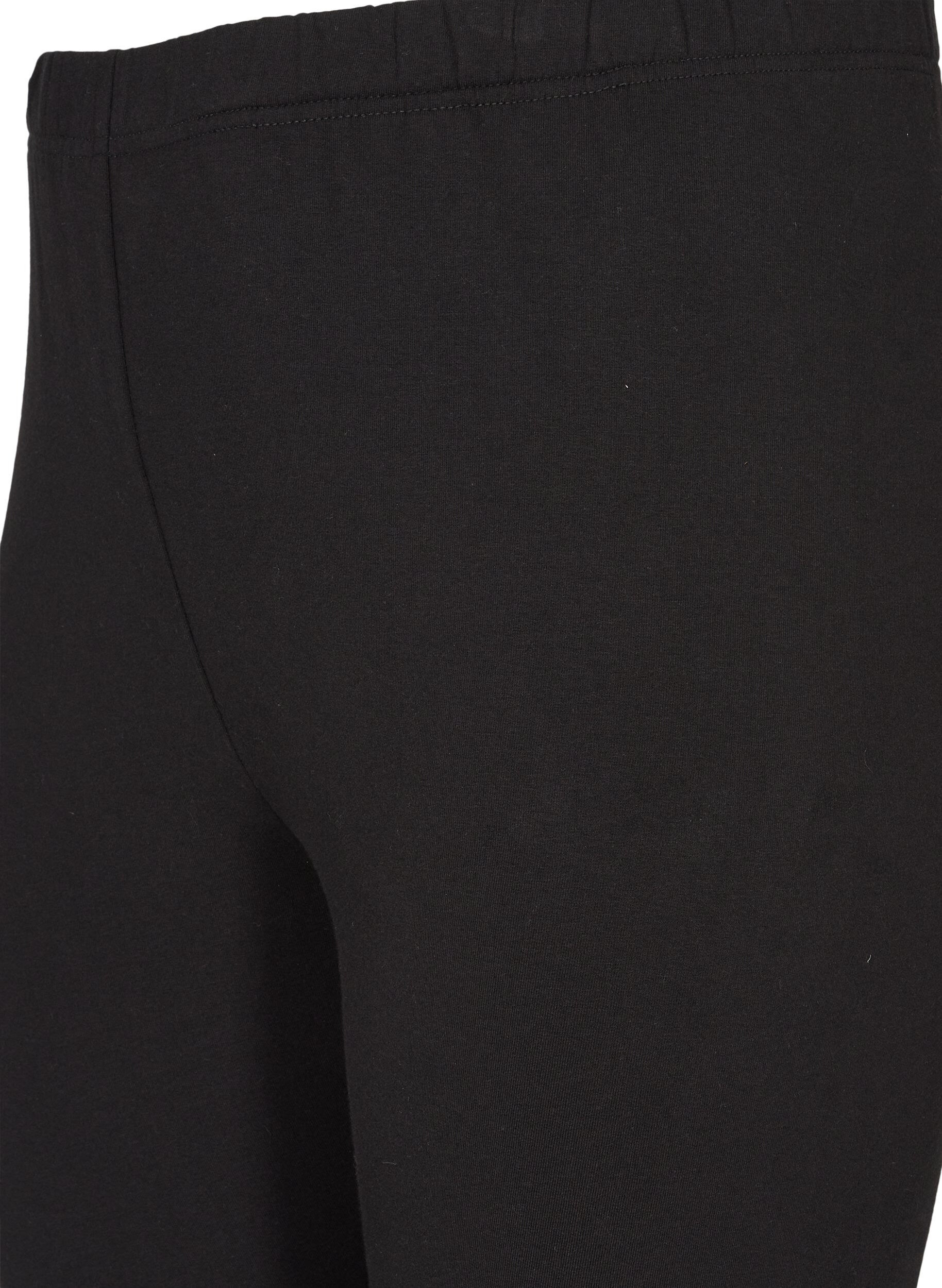ZizziBawelniane legginsy z podszewka, Czarne, Packshot image number 3