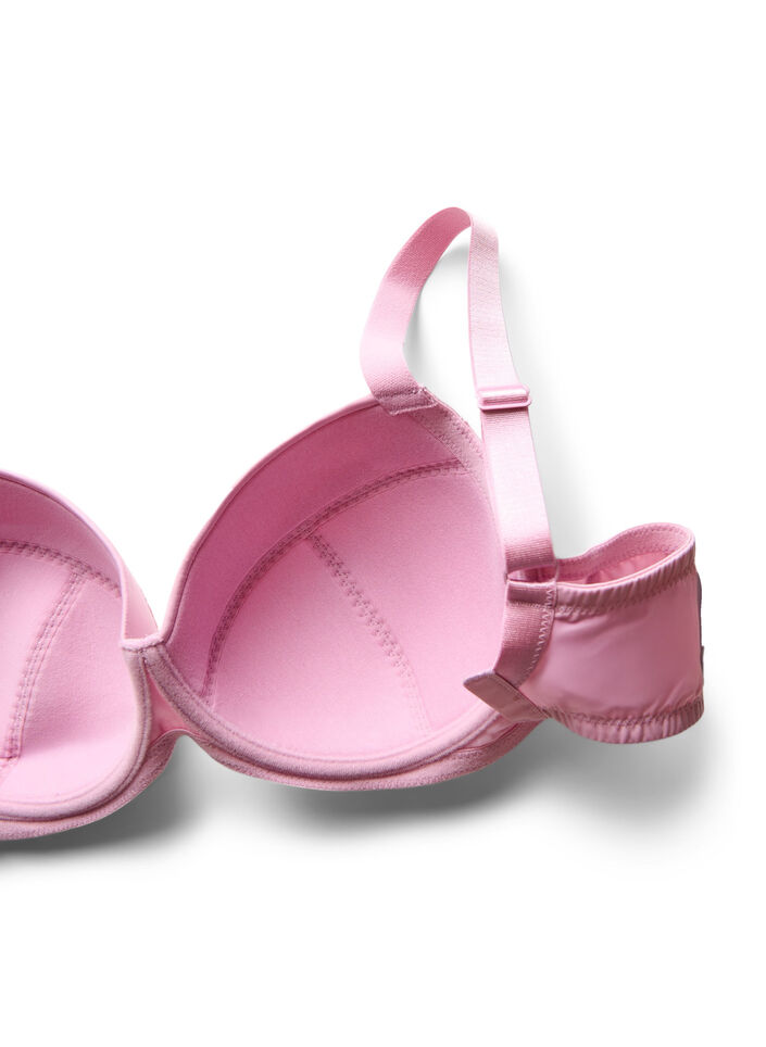 Biustonosz z wysciólka, fiszbinami i koronka, Fioletowy, Packshot image number 3