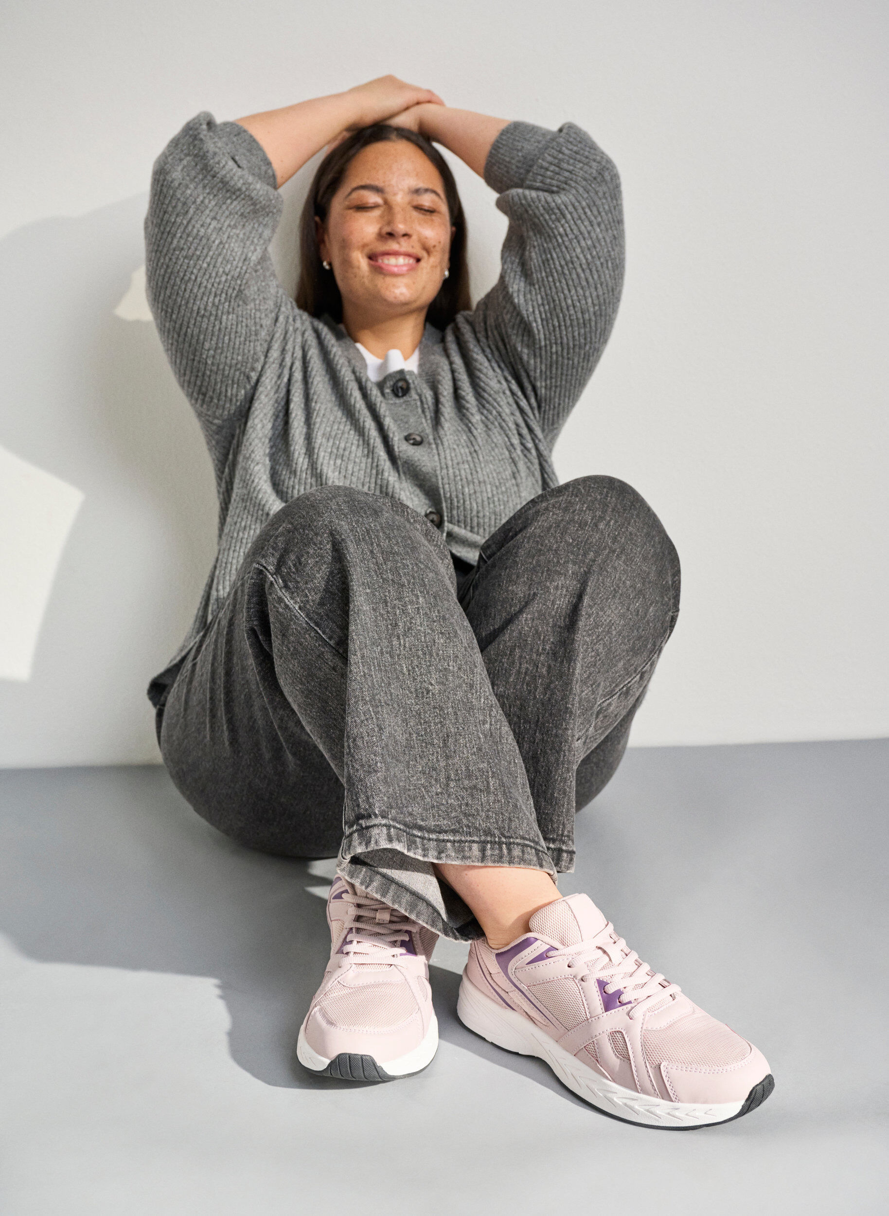 Zizzi Szerokie - Sportowe sneakersy, R&oacute;żowy, Image image number 0