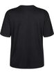 T-shirt z dzetami i okraglym dekoltem, Czarne, Packshot image number 1