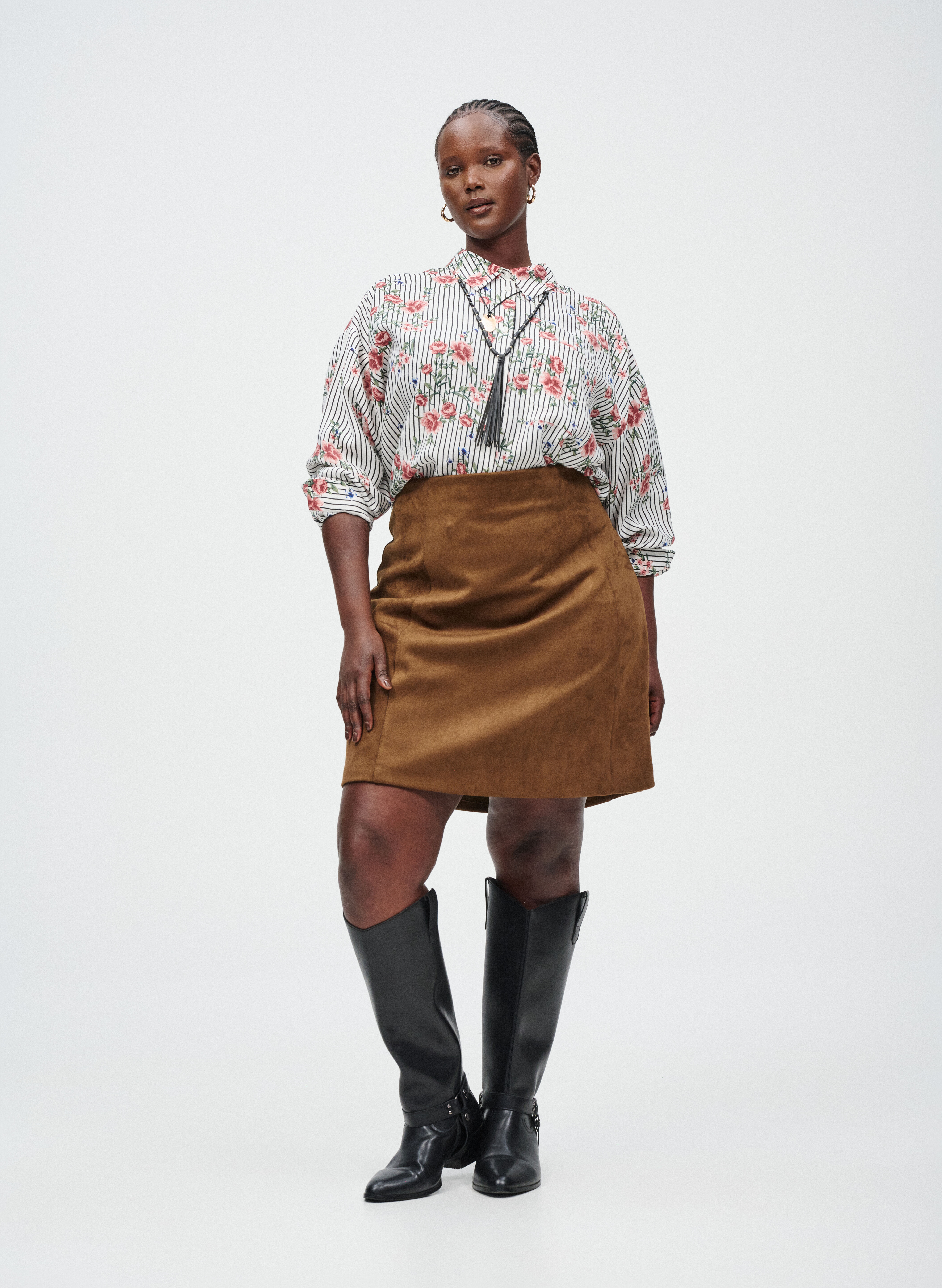 Zizzi Koszula z kwiatowym nadrukiem, , Model