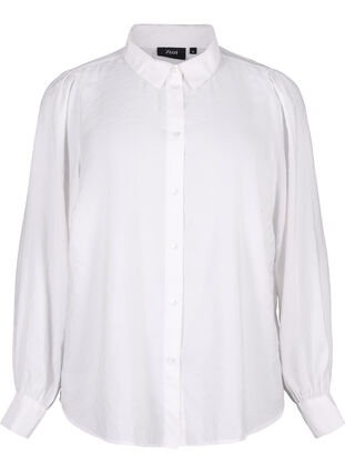 Koszula z dlugim rekawem z modalu TENCEL™, Bright White, Packshot image number 0