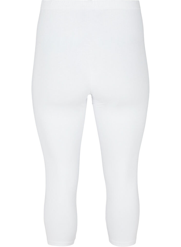 Legginsy Basic o dlugosci 3/4, Bright White, Packshot image number 1