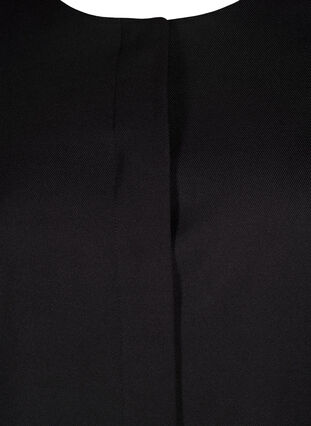 Wiosenna kurtka z ukrytym zapieciem na guziki, Black, Packshot image number 2