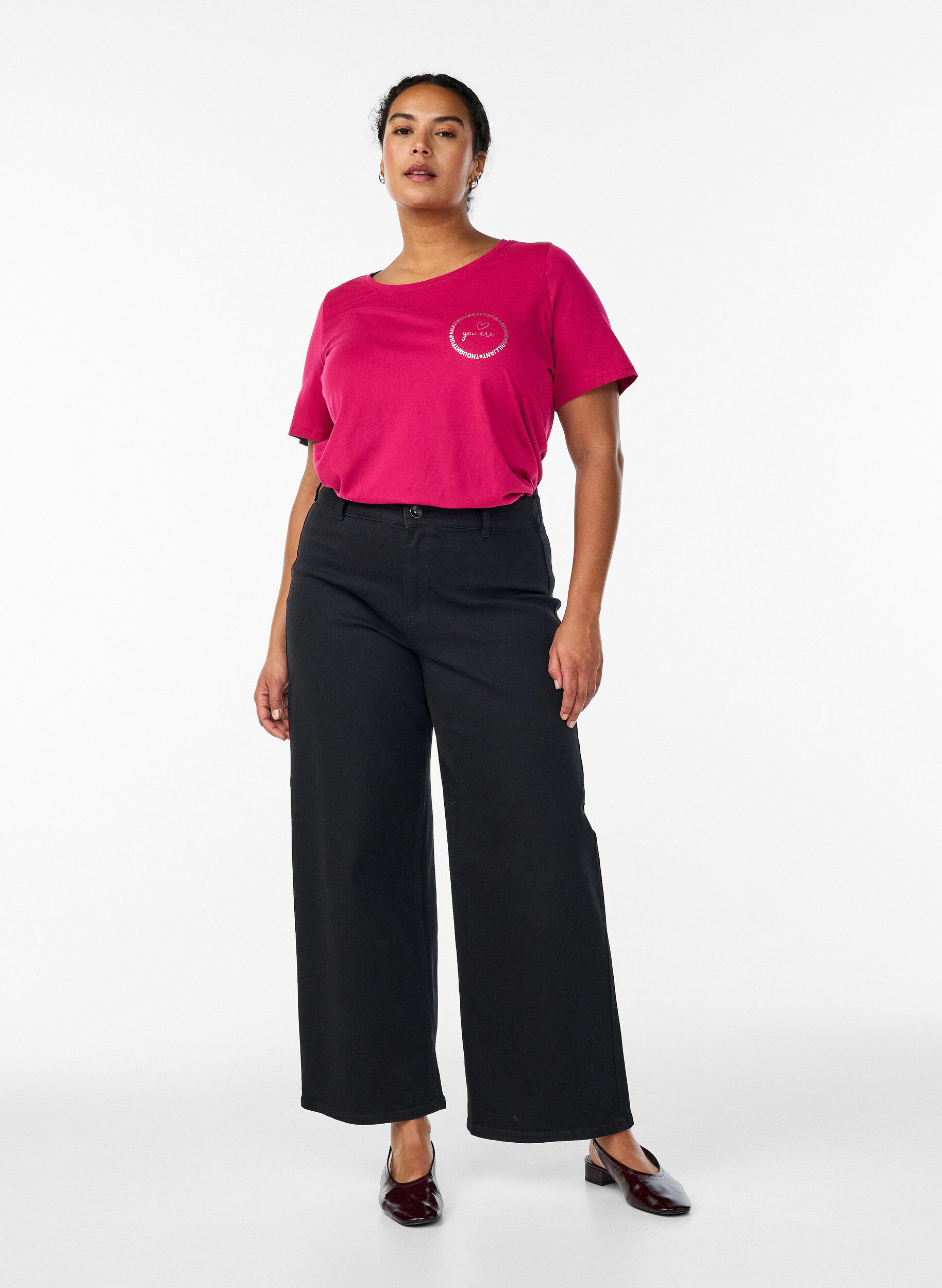 Zizzi FLASH - Koszulka z nadrukiem, Czerwony, Model image number 1