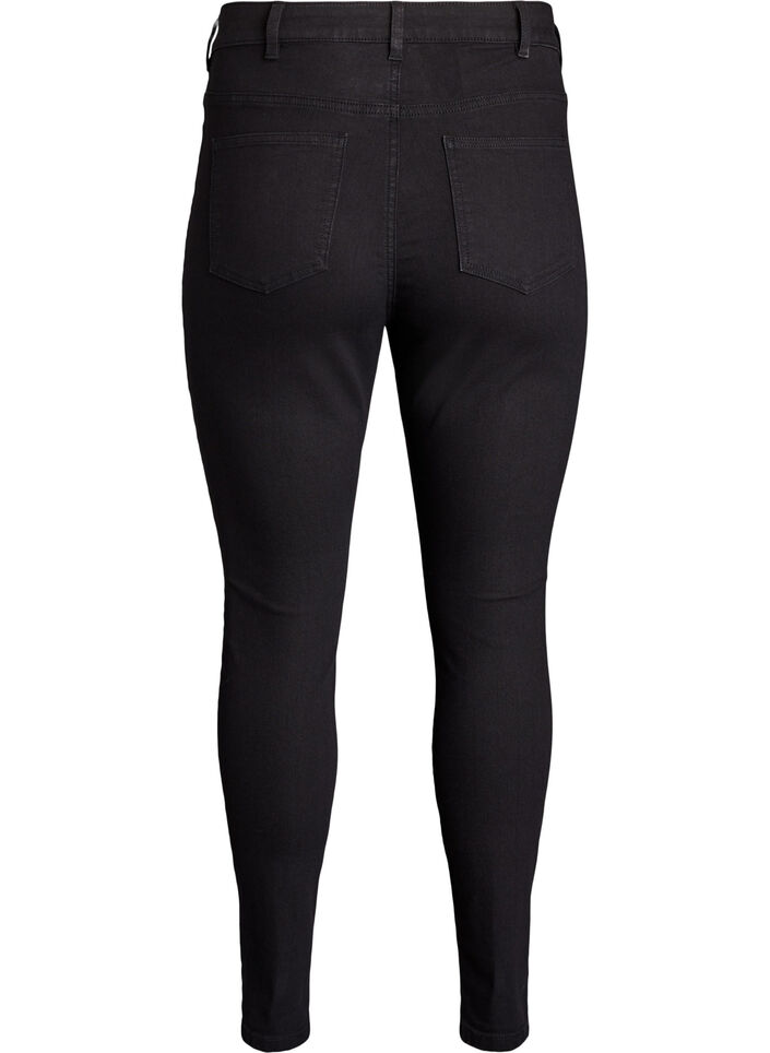 Jeansy super slim z wysokim stanem Amy, Czarne, Packshot image number 1