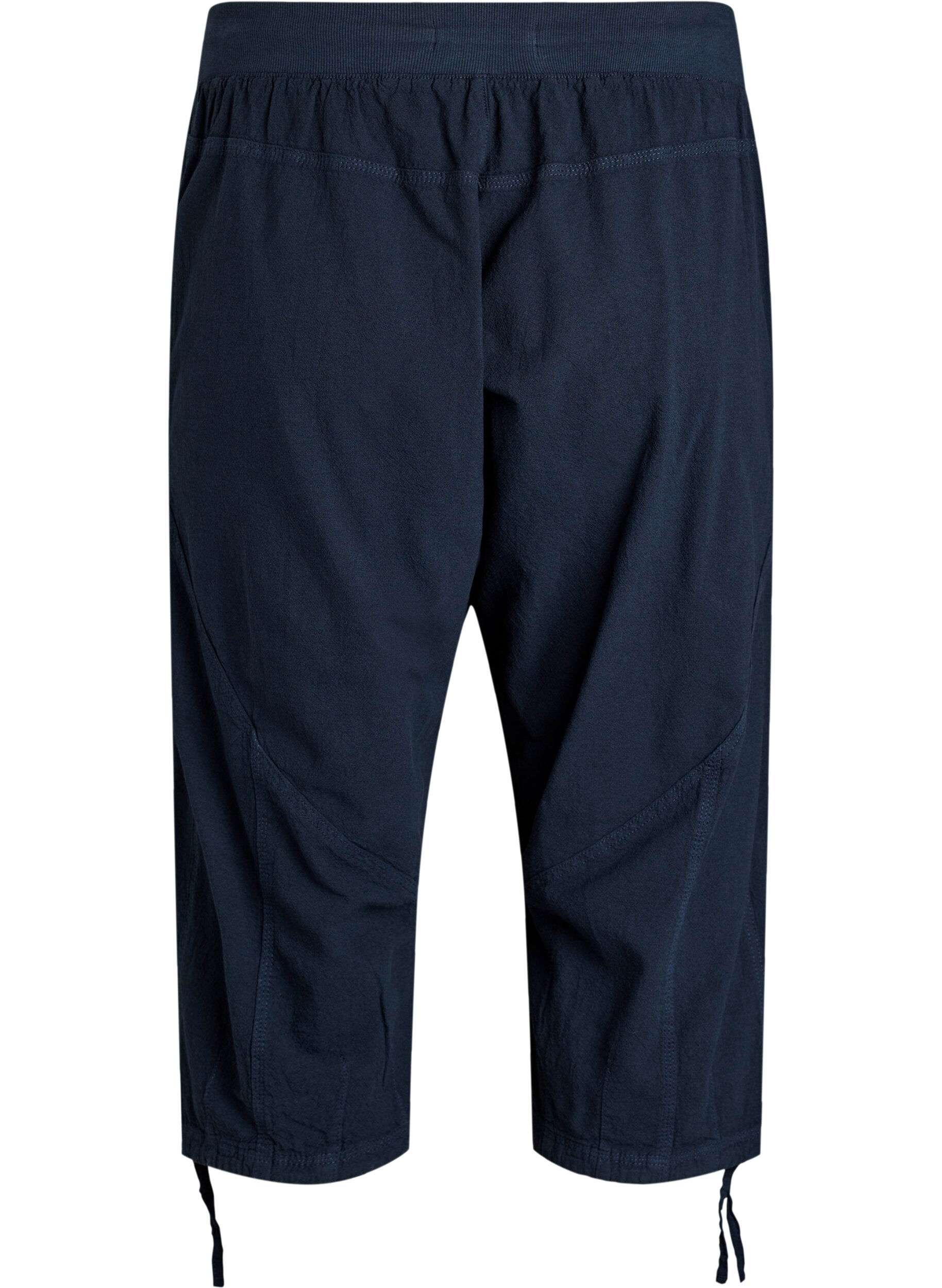 ZizziBawelniane spodnie capri, Niebieskie, Packshot image number 1