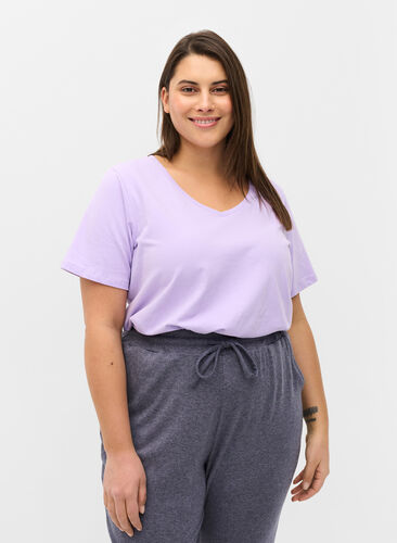 Koszulka typu basic, Purple Rose, Model image number 0