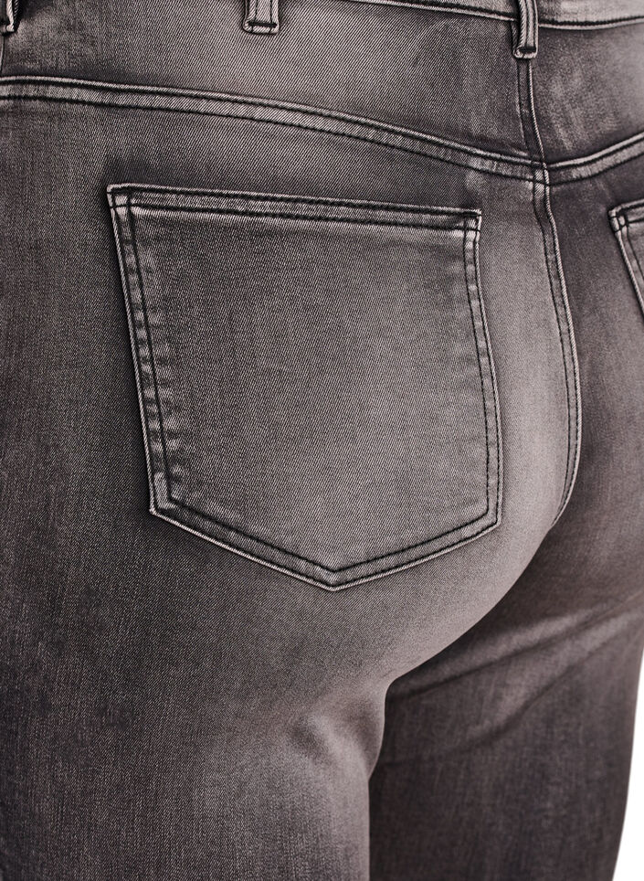 Jeansy Amy super slim z wysokim stanem, Ciemnoszary, Packshot image number 3