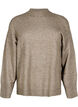 Dzianinowy sweter ze sciagaczami, Walnut Mel., Packshot image number 0