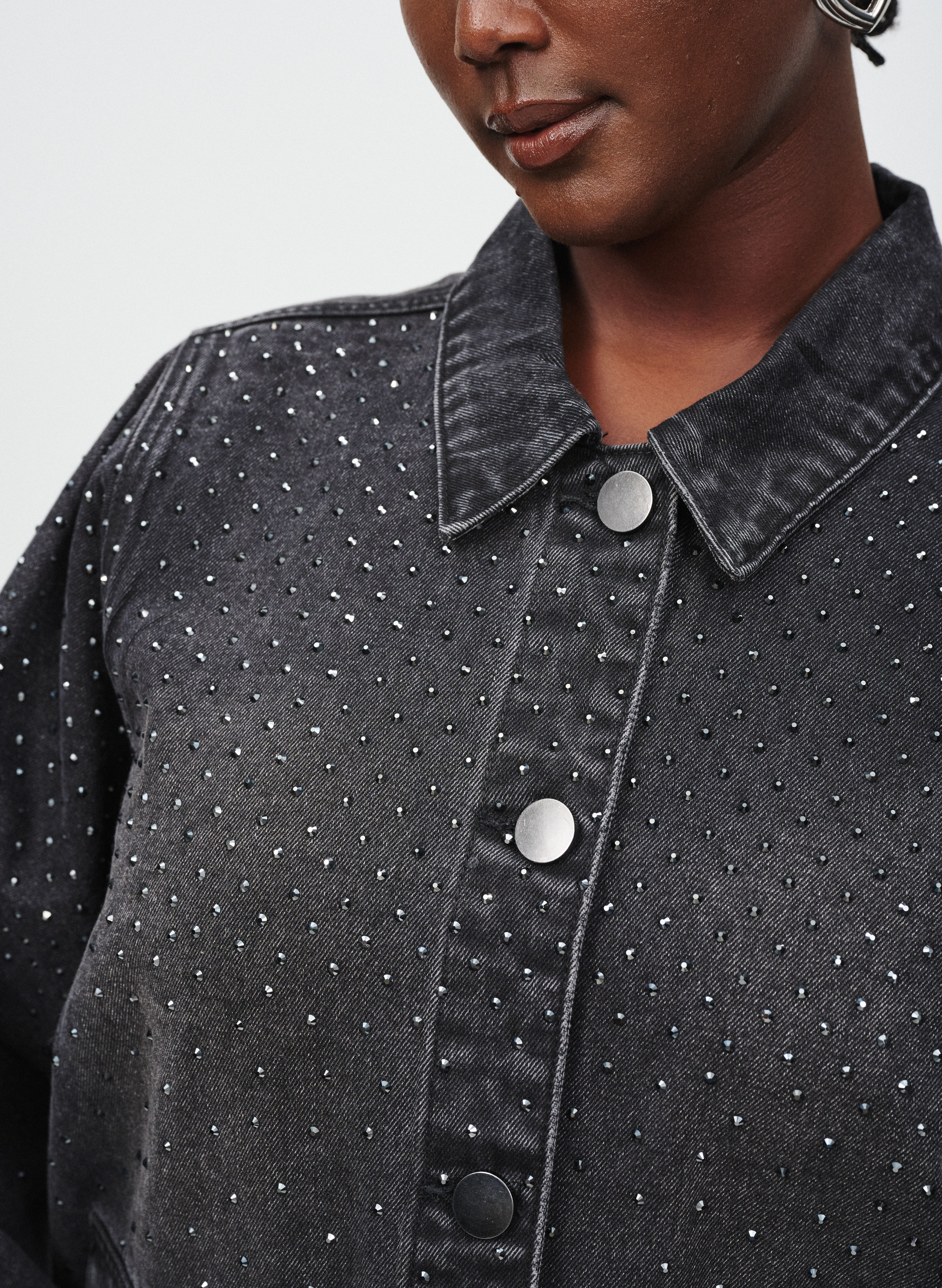 Zizzi Denim z kamiennymi detalami, , Model