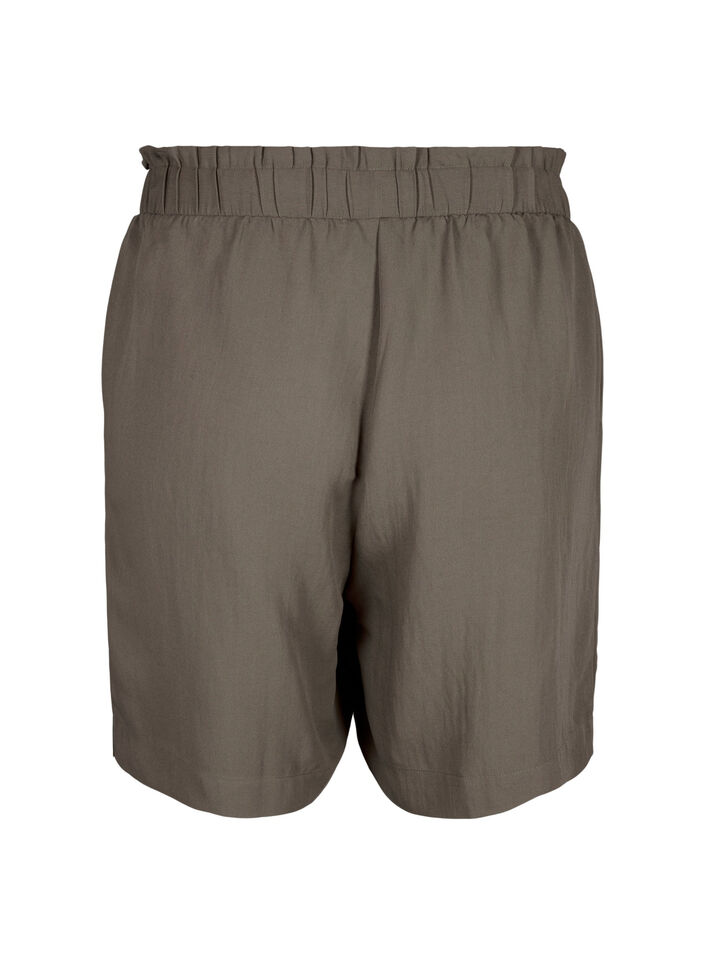 Luzne szorty z wiskozy, Chocolate Chip, Packshot image number 1