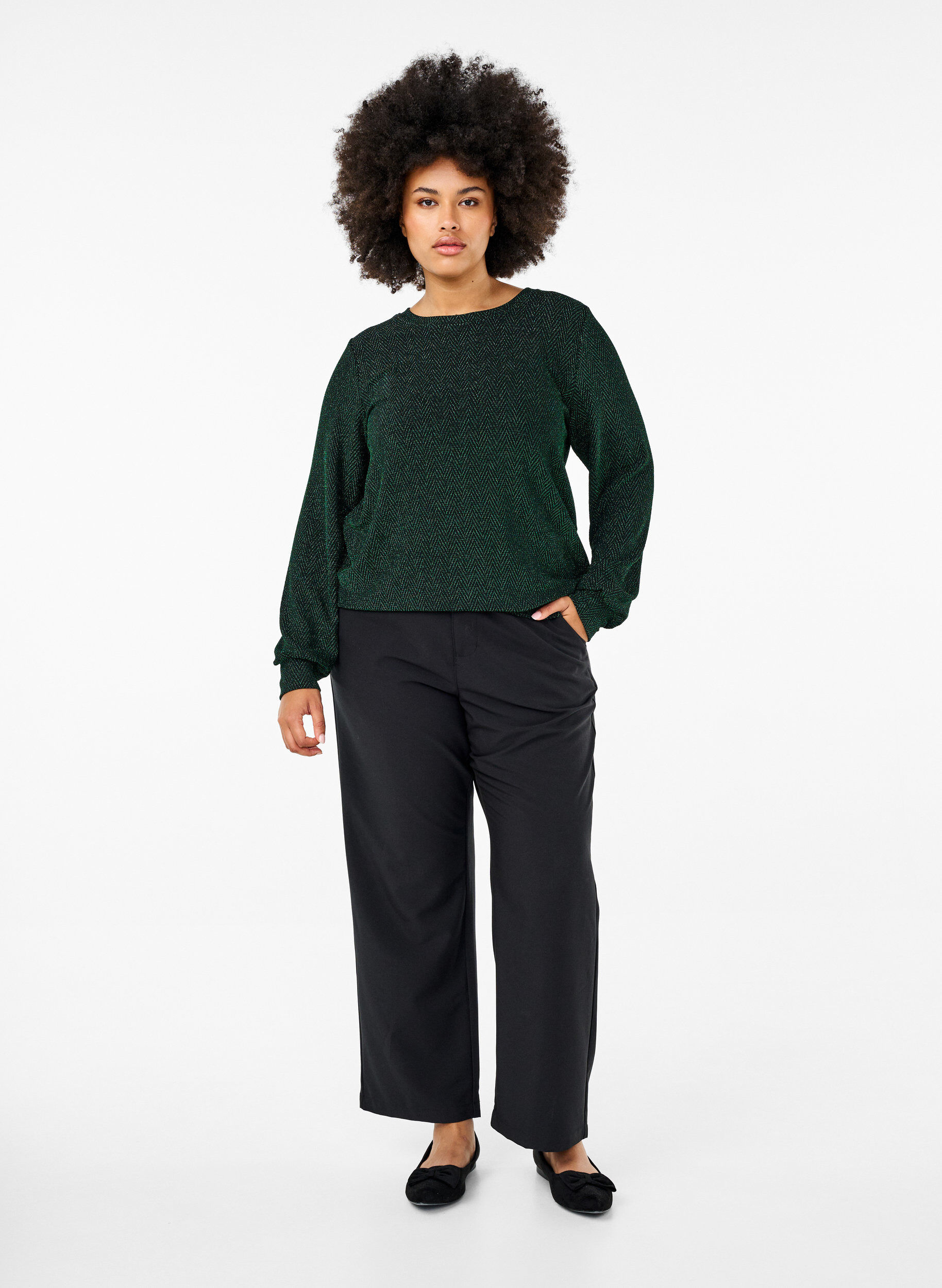 Zizzi Bluzka z blyszczacym wzorem, Scarab ZigZagShimmer, Model image number 2