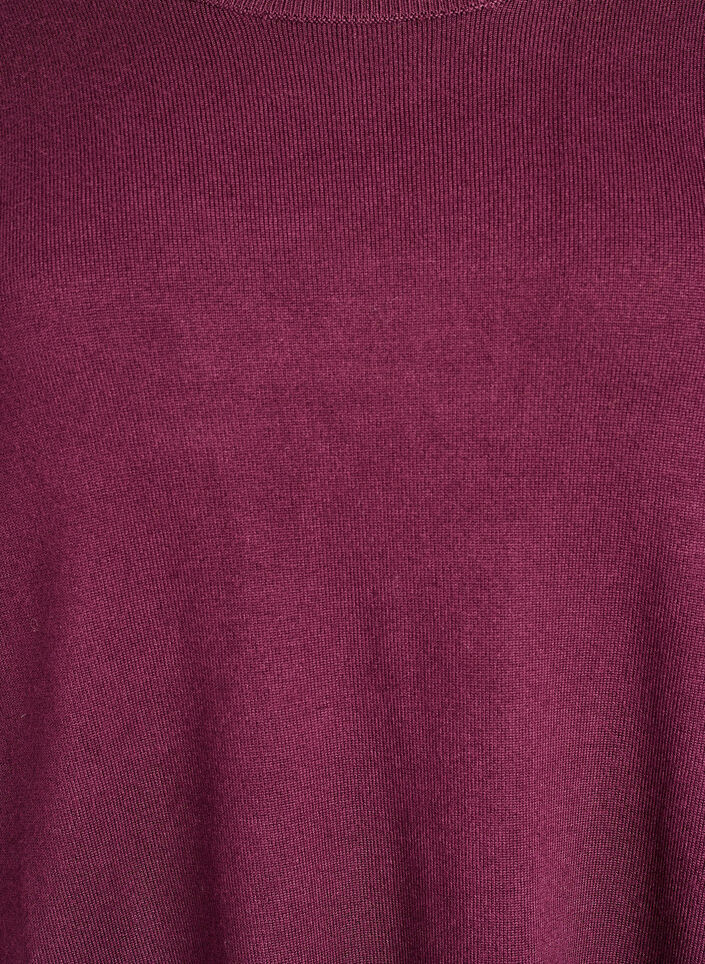 Dzianinowa bluzka z guzikami po bokach, Czerwony, Packshot image number 2