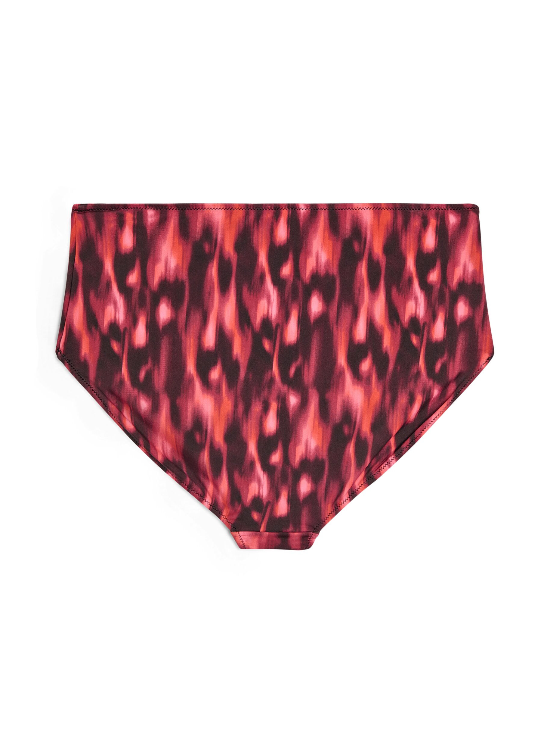 Zizzi Figi damskie bikini z nadrukiem i wysokim stanem, Czerwony, Packshot image number 1