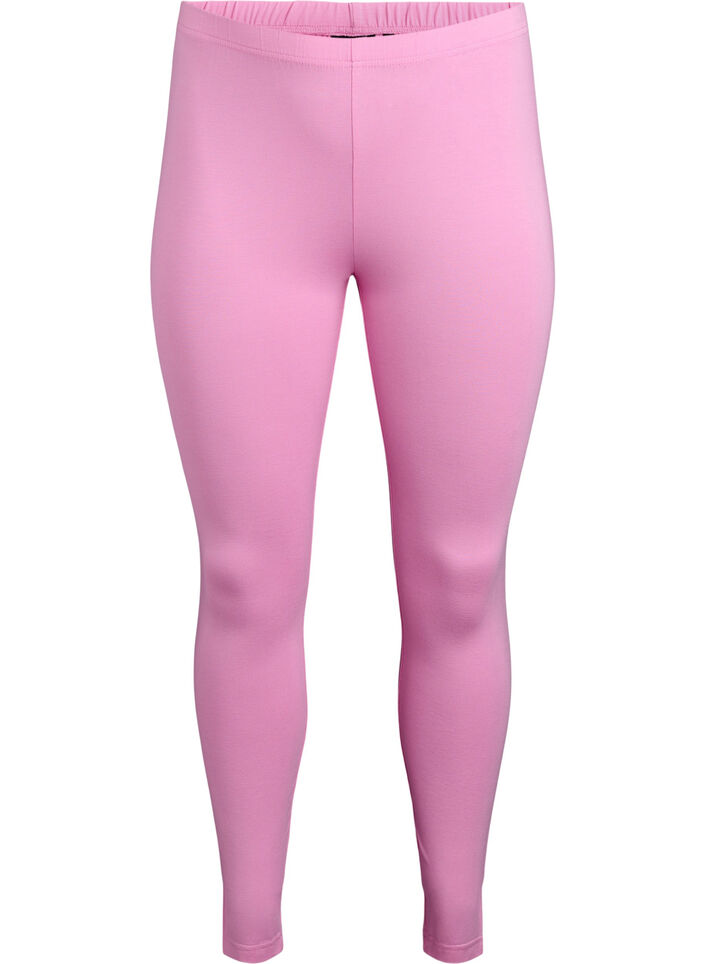 Legginsy basic z wiskozy, R&oacute;żowy, Packshot image number 0