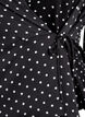 Bluzka Polka dot z wiazaniami i 3/4-sleeves, Czarne, Packshot image number 3